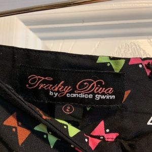 Trashy Diva hourglass print skirt- Sz 2 BNWOT